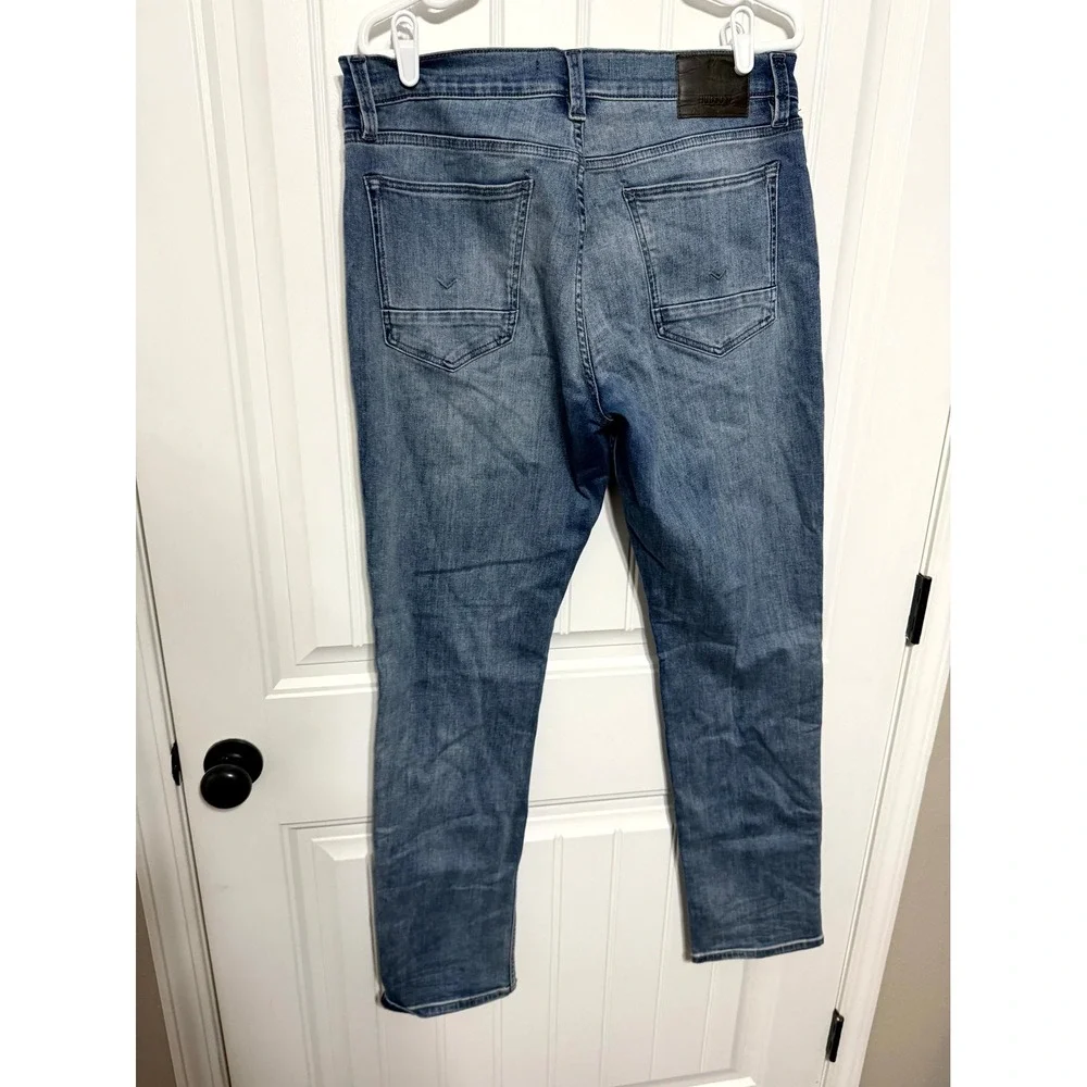 Hudson Jeans Mens 34 Blue Straight Leg Medium Wash Denim EUC